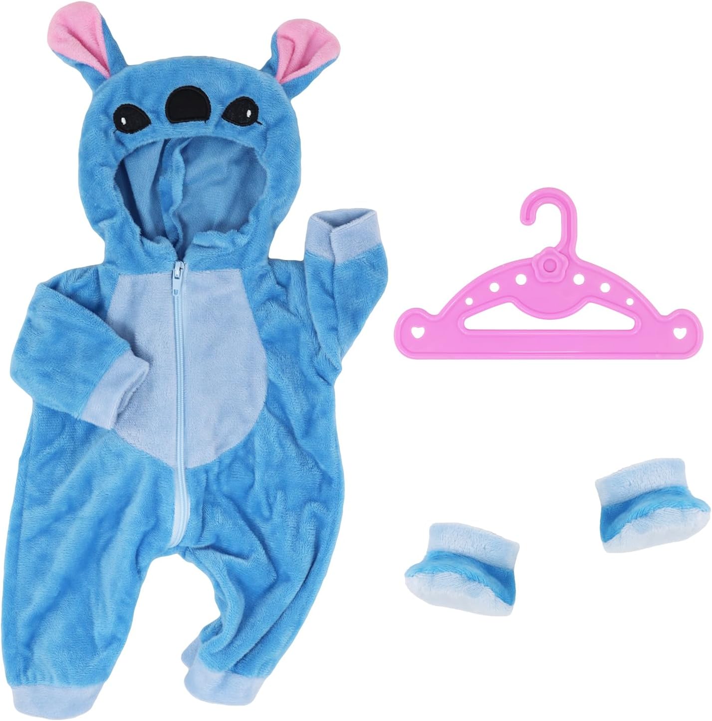 Baby Doll Clothes for 14-18 Inch Baby Doll 35-45 cm Baby Doll, Baby Doll Accessories Clothes with Hhanger and Shoes, Baby Doll Clothes, Gift for Kids Friends Girls Birthday, Blue
