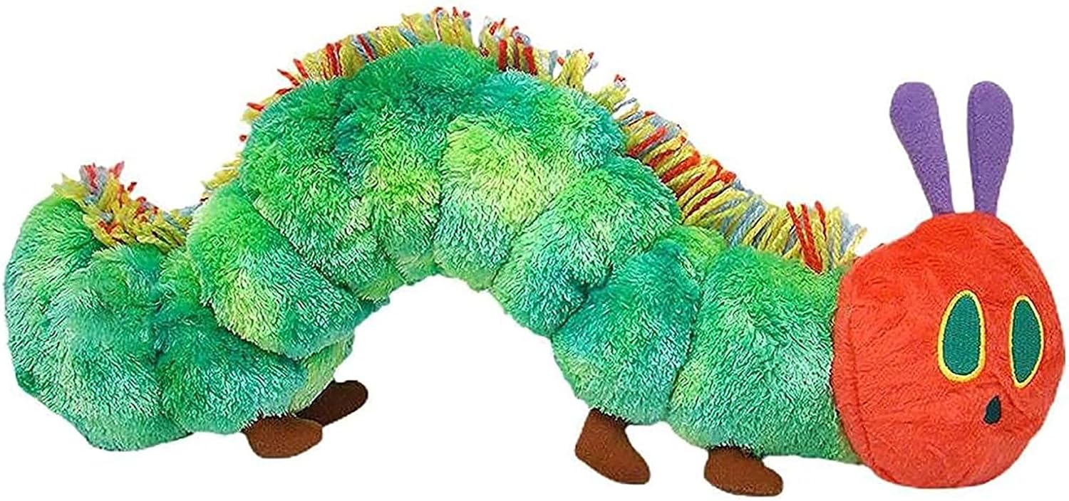 Very Hungry Caterpillar Cuddly Toy, 25 cm Small Caterpillar Very Hungry Plush Toy, Baby Stuffed Toy, Gift for Children, Birthday and Christmas