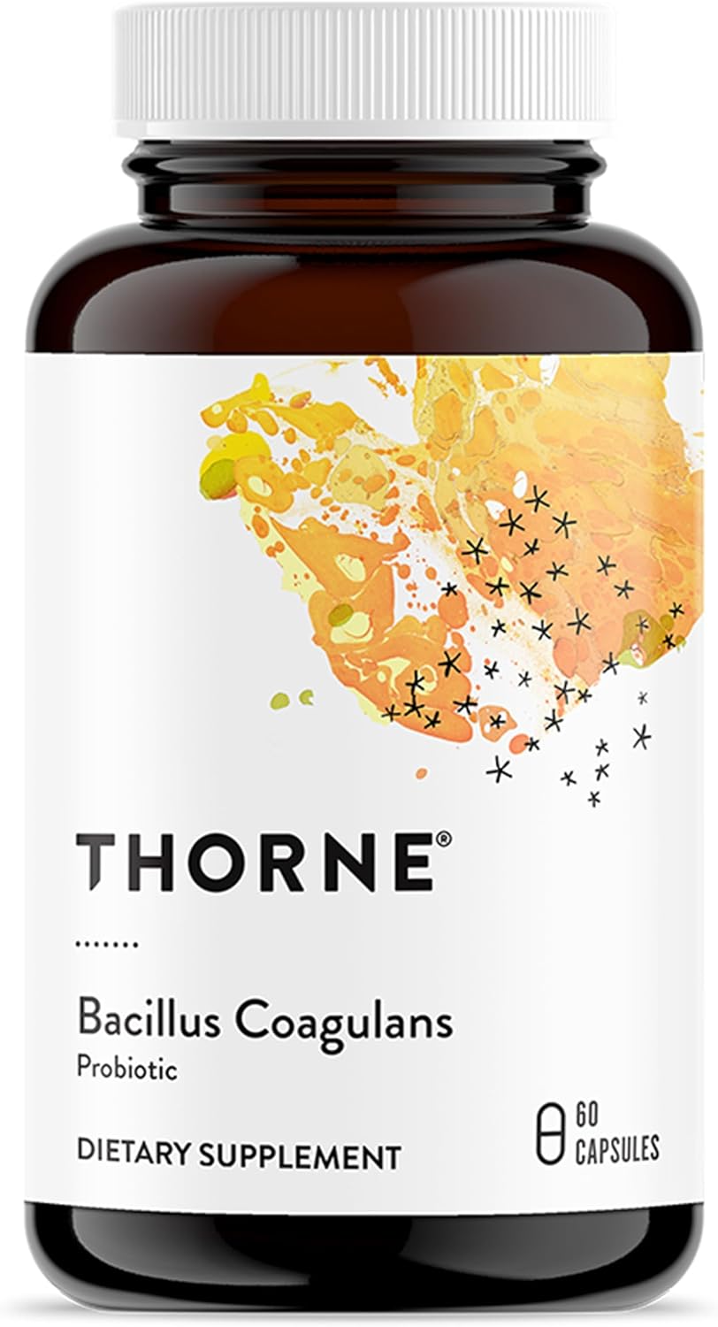Thorne Bacillus Coagulans - Shelf Stable Live Culture Supplement - 60 Capsules