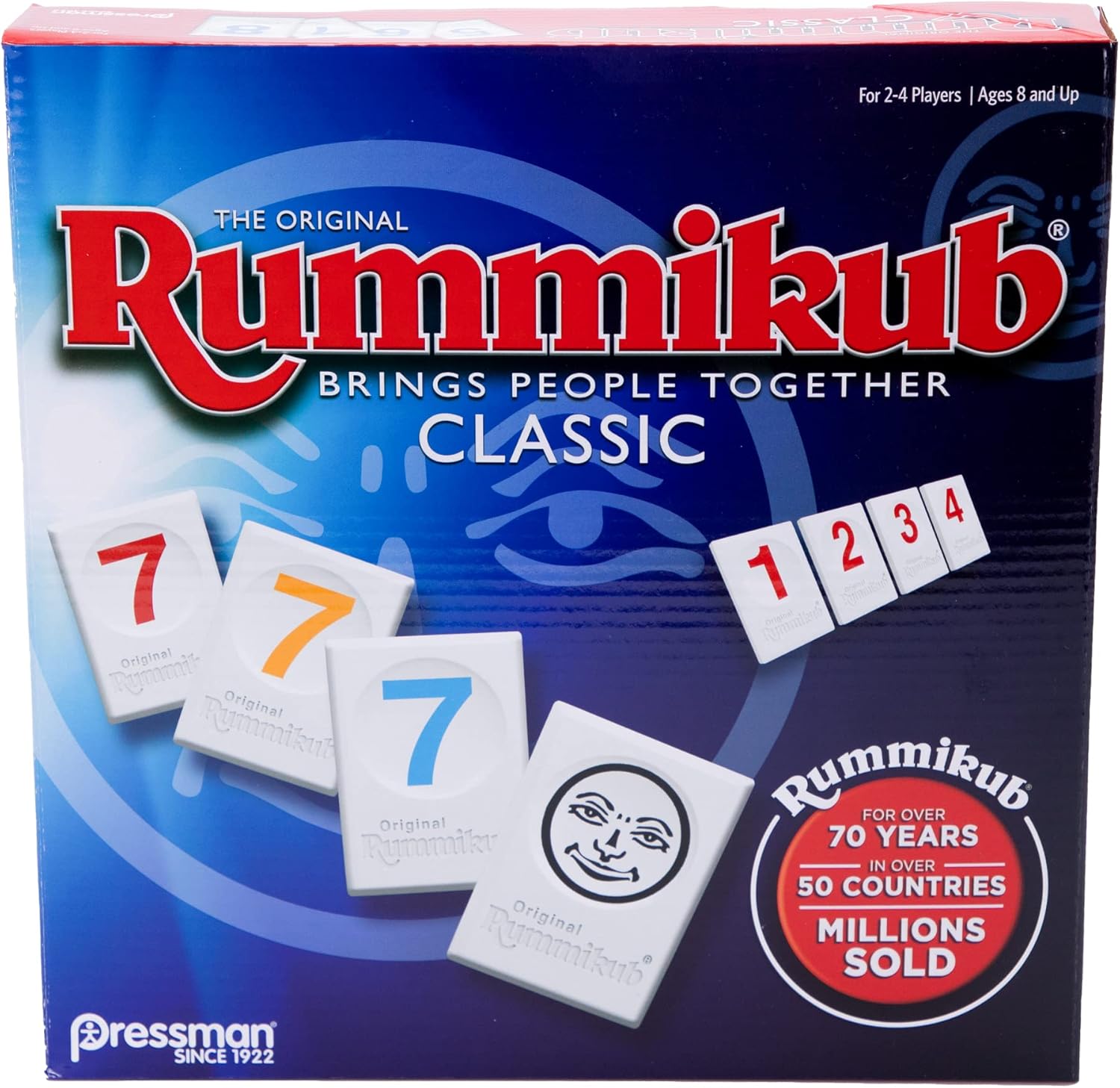Pressman Rummikub - The Original Rummy Tile Game | Exciting Family Game of Strategy and Luck | Promotes STEM Skills | For Kids, Teens, Adults | 2-4 Players, Ages 8+