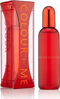 Colour Me Red by Milton-Lloyd - Perfume for Women - Chypre Floral Scent - Opens with Freesia, Peony, and Bergamot - Blended with Jasmine - For Extraordinary, Elegant Ladies - 3.4 oz EDP Spray