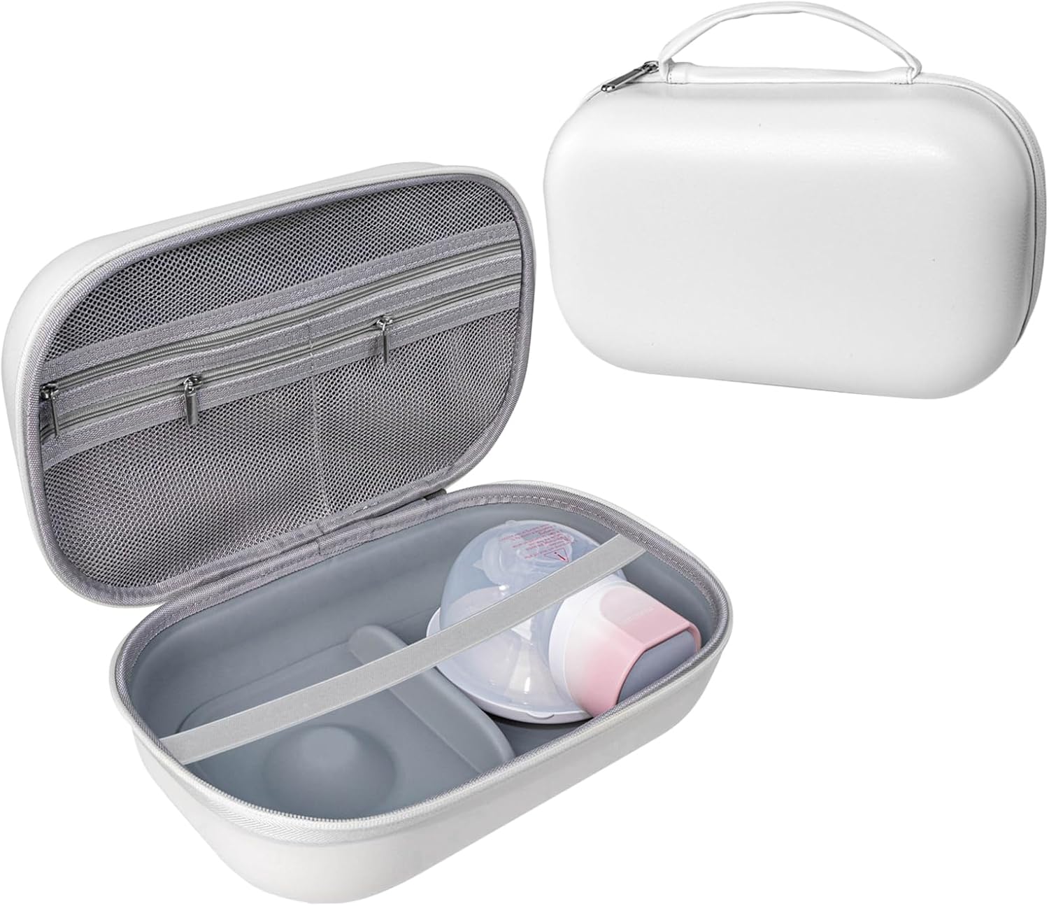 Breast Pump Carrying Tote - Compact Wearable Pump Storage Case, Adjustable Strap | Insulated Travel Milk Organizer for Nursing, Portable Pumps Bag for Office, Outdoor Trips, Family Care
