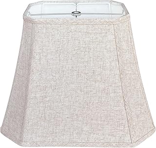 TOOTOO STAR (6 x 9)" x (11 x 14)" x 10.5" Linen Lamp Shade, Bell Cut Corner Lampshade for Table Lamp, Floor Lamp, Replaceable fabric lampshade