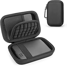 YINKE External Hard Drives HDD Carrying Case for Seagate/WD Elements/Toshiba Canvio Basics/WD My Passport, Portable Travel Case Protective Cover Storage Bag