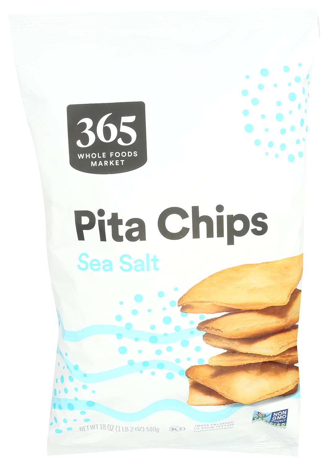 365 by Whole Foods Market, Sea Salt Pita Chips, 18 OZ