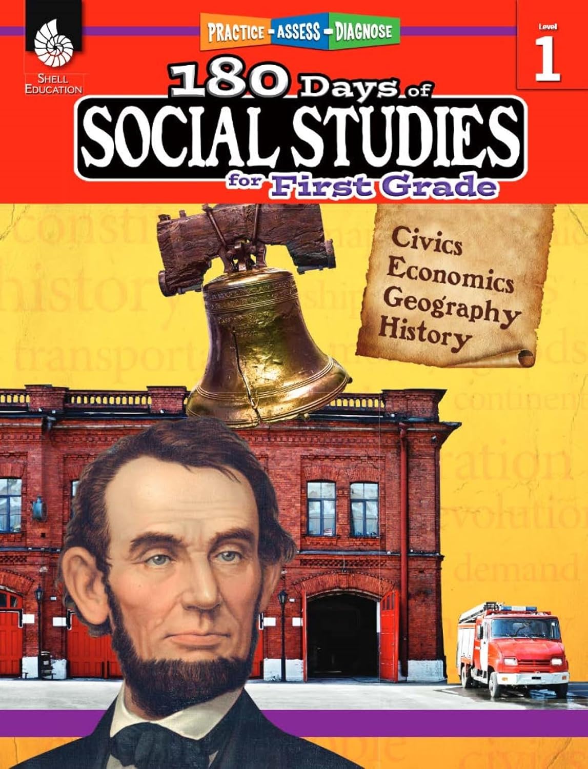180 Days: Social Studies, Early Elementary Social Studies for 1st Grade Practice Workbook for Classroom and Home, Cool and Fun Practice Created by Teachers