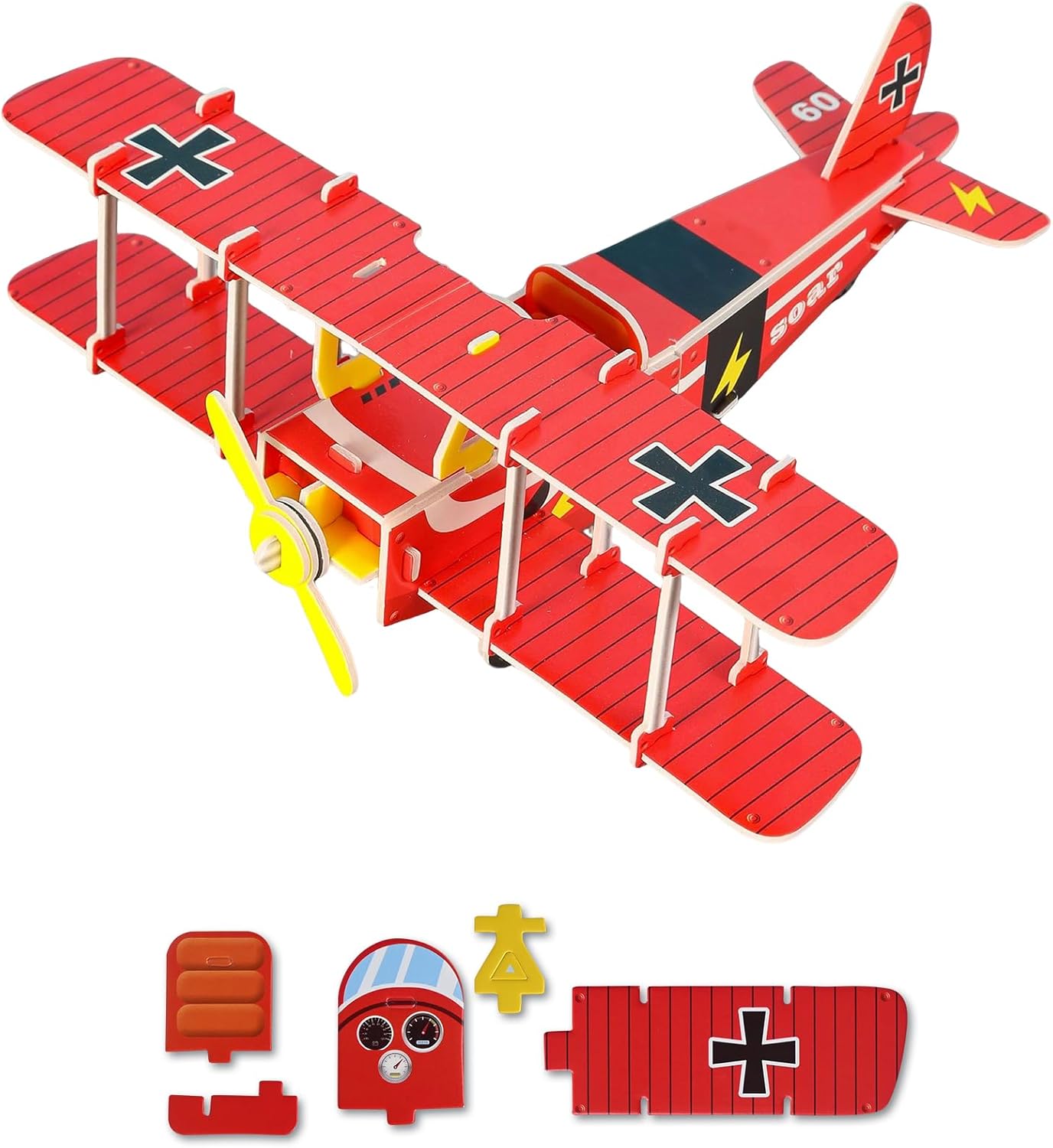 KAYSENSUK 3D Airplane Decor Model Kits for Kids Puzzles for Crafts, for Airplane Toy Statue Bulk Toddler Educational Kids Toys, Creative Gifts for 6 7 8 9 10 Years Birthday Christmas Jigsaw Children