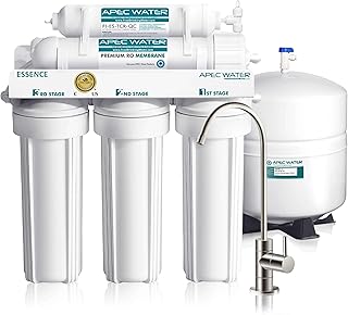 APEC Water Systems ROES-50 Essence Series Top Tier 5-Stage WQA Certified Ultra Safe Reverse Osmosis Drinking Water Filter System