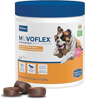 Advanced Joint Support Supplement for Large Dogs - Hip and Joint Support - Dog Joint Supplement - Hip and Joint Supplement Dogs - 60 Soft Chews (by Virbac)