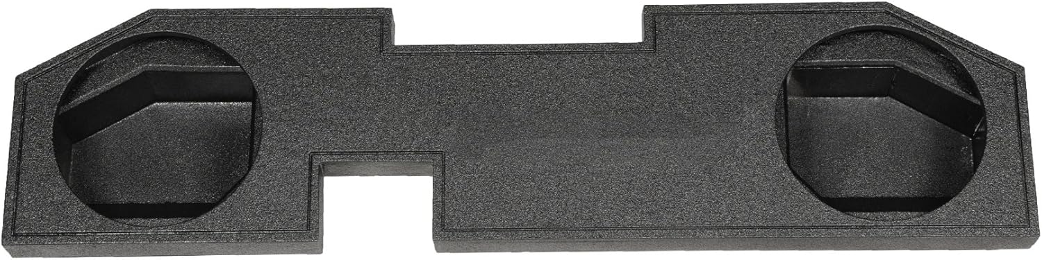 Rockville REC9 Dual 12" Sealed Subwoofer Box 0.65 Cu Ft, Bedliner Finish, 5/8" MDF, Screw-in Platinum Terminals, for 02-17 Dodge Ram Quad Cab
