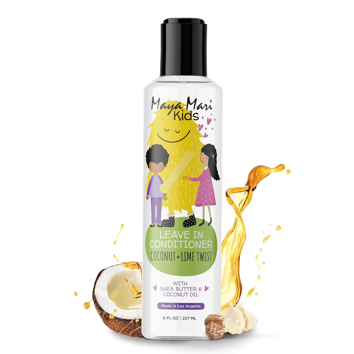 Kids Leave In Conditioner and Hair Detangler | Sulfate Free Curly Hair Products | Gentle Curl Treatment for Toddlers and Babies, 8 Oz