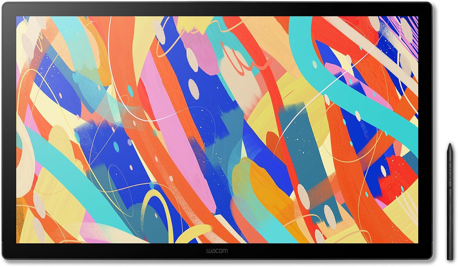 Wacom Cintiq 24, Drawing Tablet with QHD Screen & Pro Pen 3 | Spacious workspace with advanced pen precision for serious artists creating illustrations, animations and digital paintings
