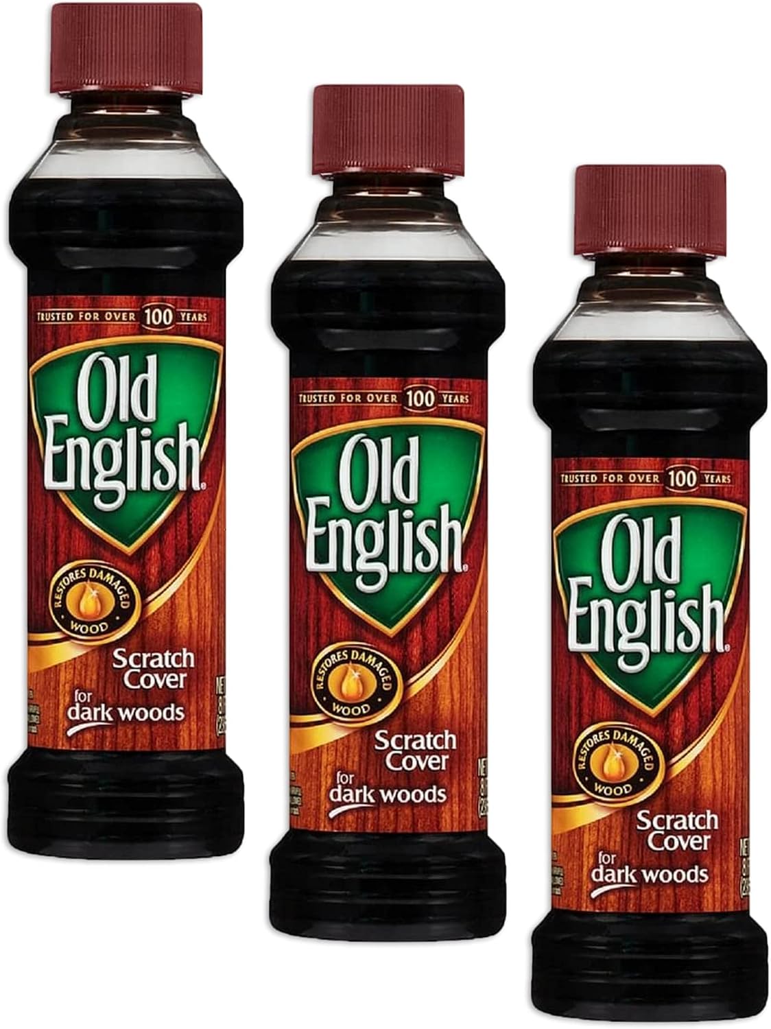 Old English Scratch Cover For Dark Woods Polish 8 oz (Pack of 3)
