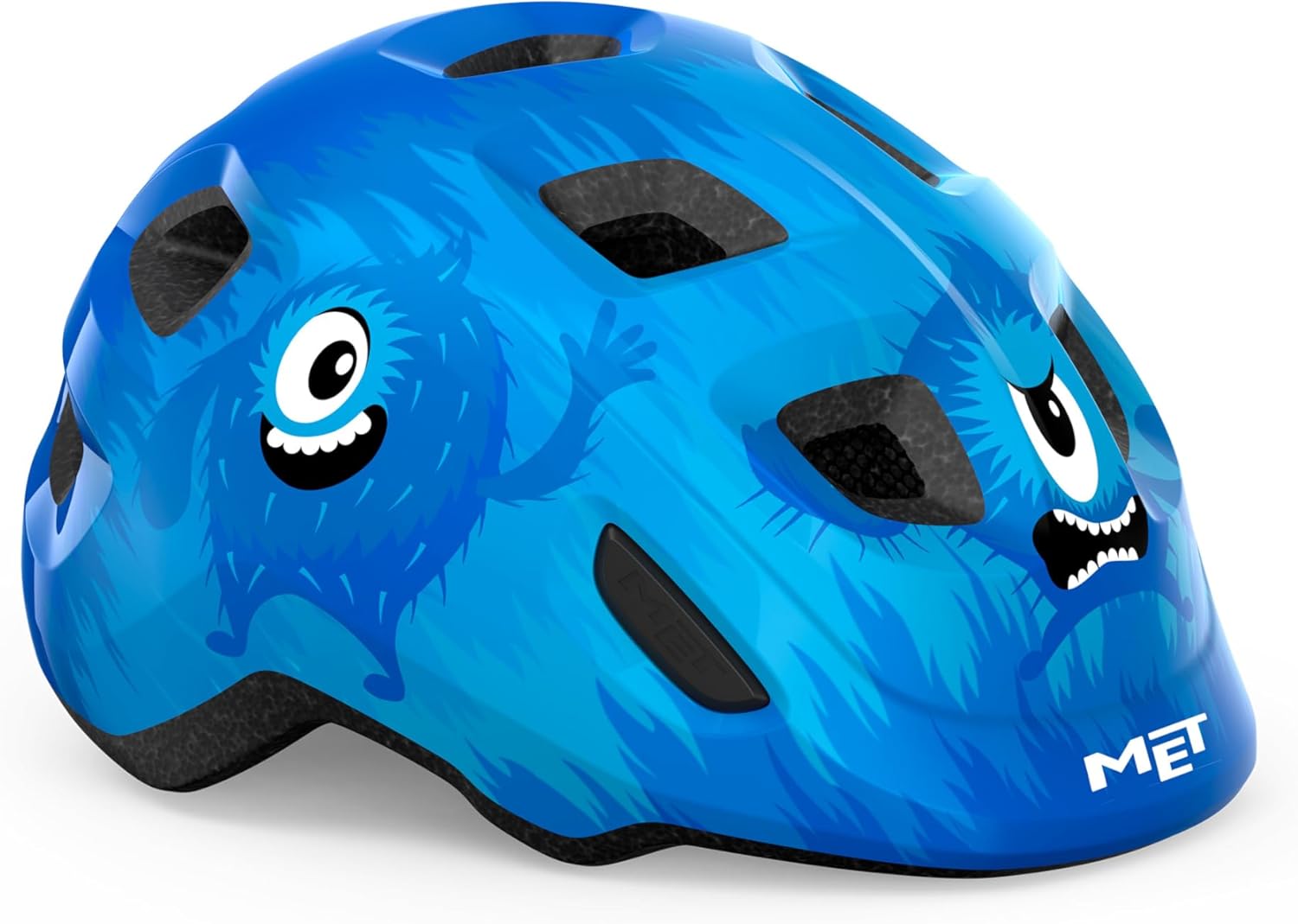 MET - Hooray Children's Cycling Helmet In Blue / Monsters Size Extra Small (46-52 cm)