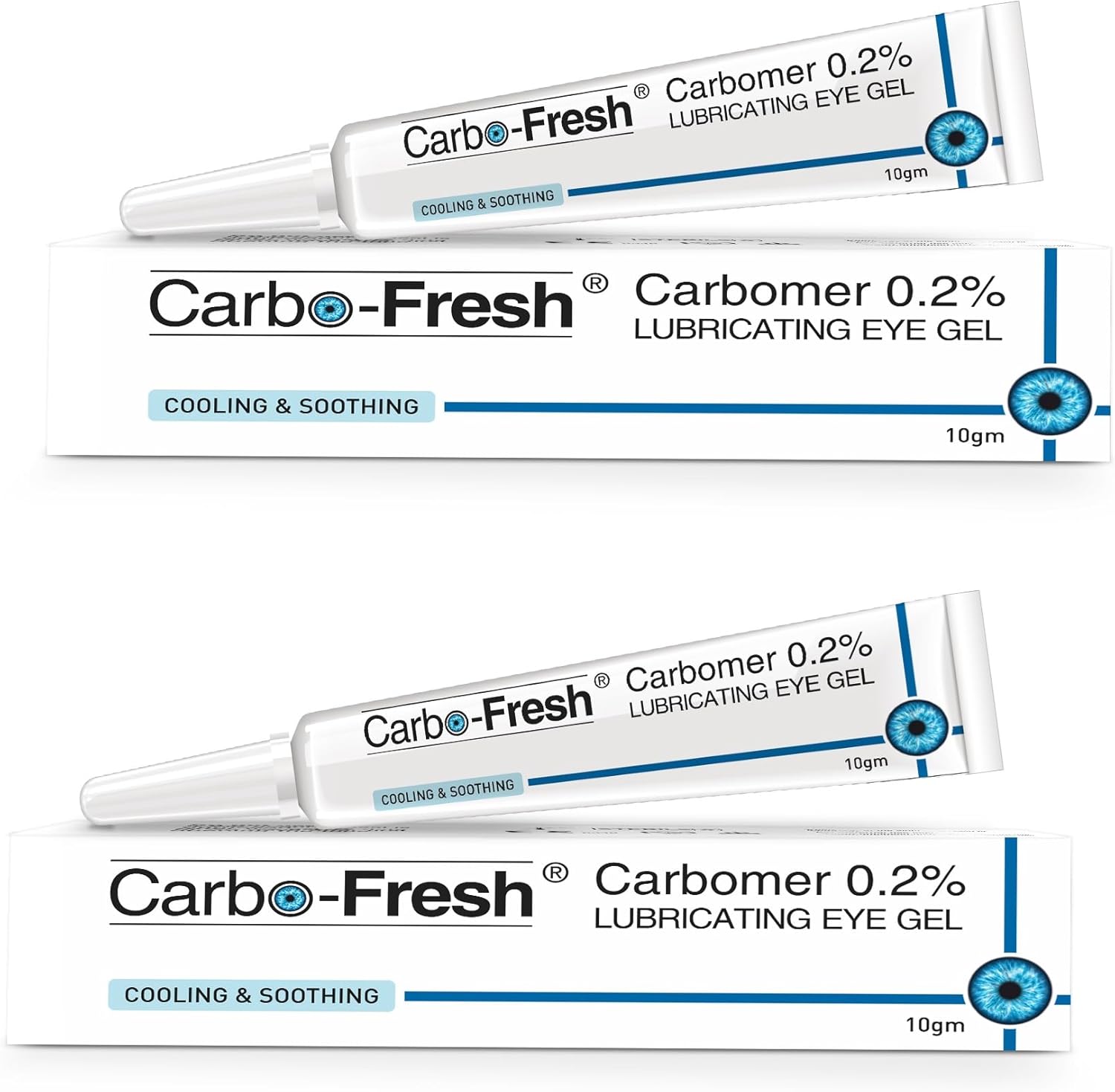 Carbo-Fresh Carbomer 0.2% Lubricating Eye Gel | Eye Gel Drops for Irritated, Tired & Dry Eyes | Protects The Cornea Against The Drying Out | Quick Acute Aid for The Dry Eyes - 10 ml (2)