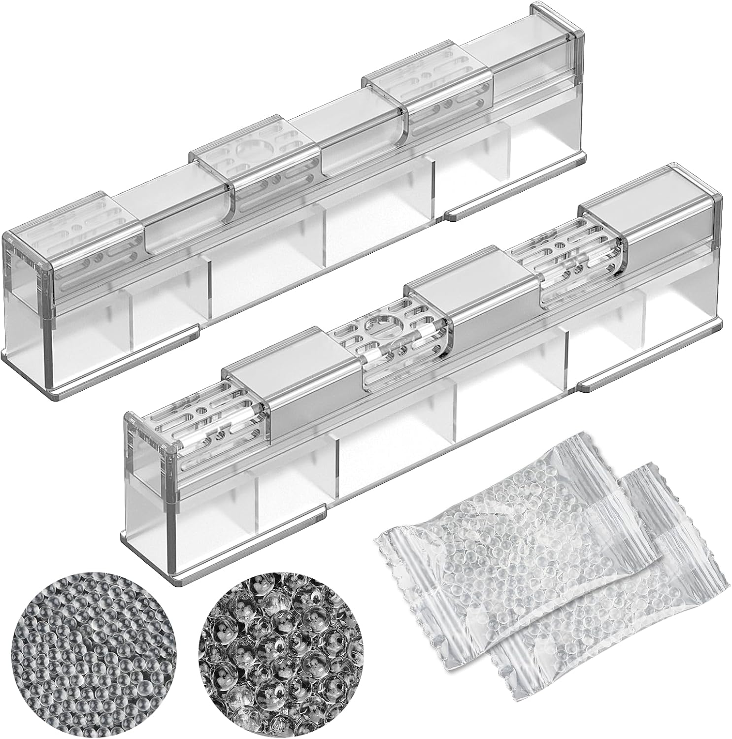 Cigar Humidifier, 2-Piece Slide Controlled Humidity Release Crystal Gel Cigar Humidor Humidifier, Reusable Humidor Accessories, Ideal Cigar Accessories for Men Gift Set