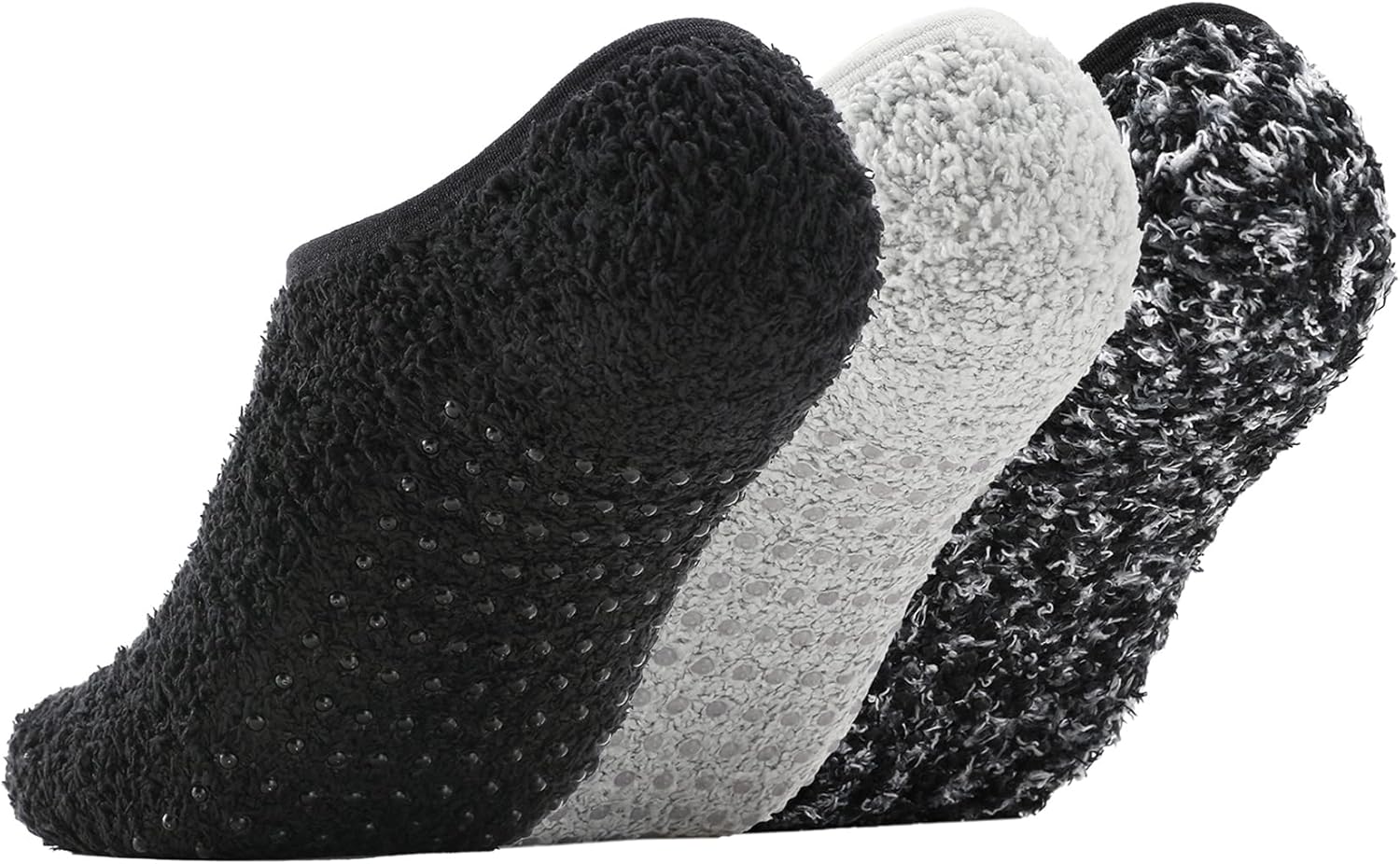 Bevigorio Slipper Socks for Women with Grippers Non Slip Socks Womens Fuzzy Socks with Grips Grippy Socks Grip Hospital Socks