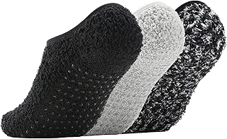 Bevigorio Slipper Socks for Women with Grippers Non Slip Socks Womens Fuzzy Socks with Grips Grippy Socks Grip Hospital Socks