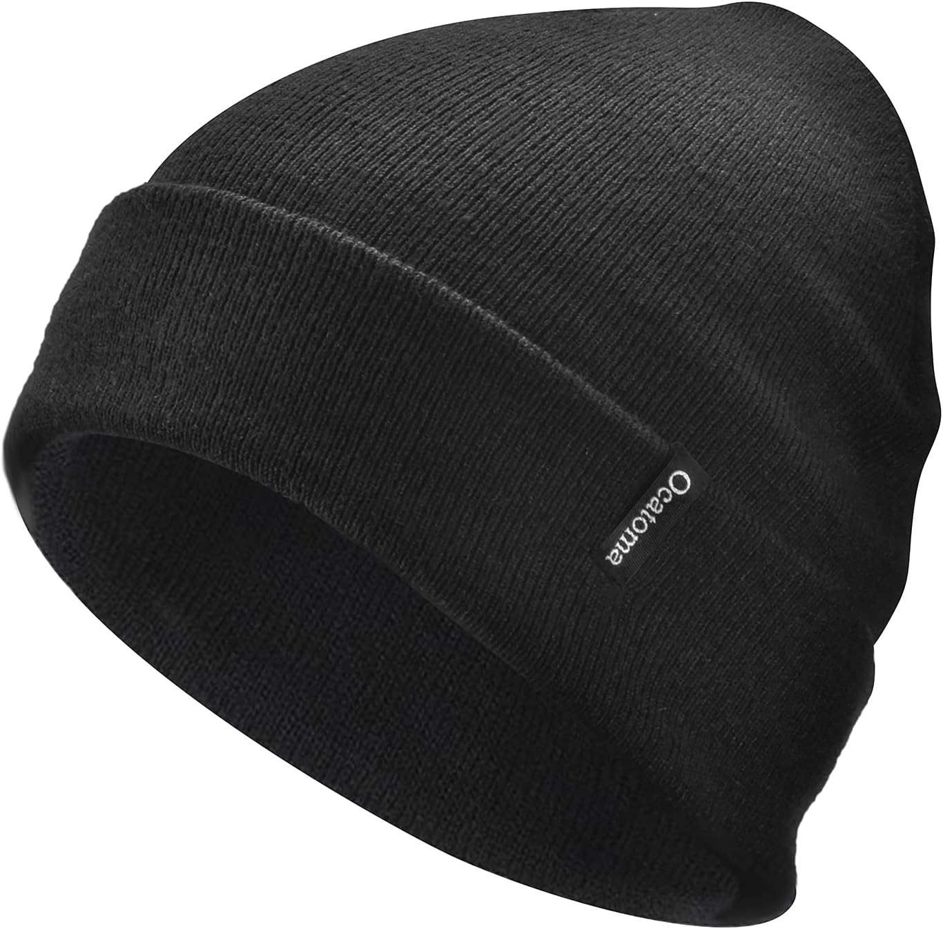 Ocatoma Beanie for Men Women Acrylic Knit Cuffed Slouchy Men's Daily Warm Hat Unisex Gifts for Men Women Boyfriend Him Her