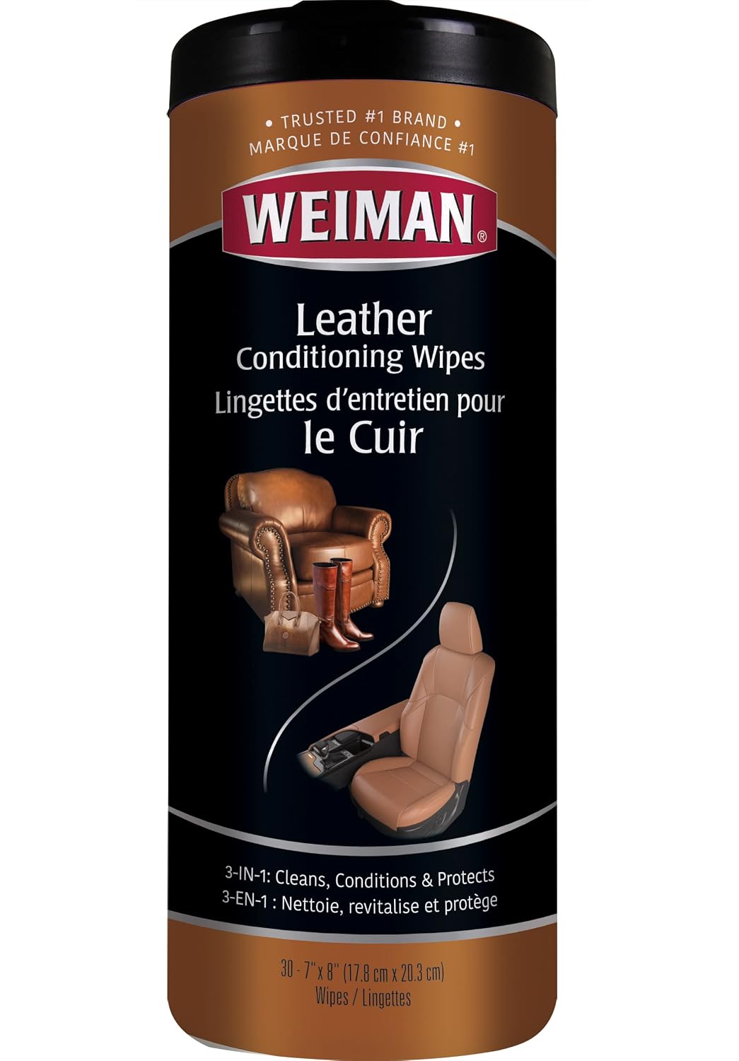 Weiman Leather Wipes - 30 ct