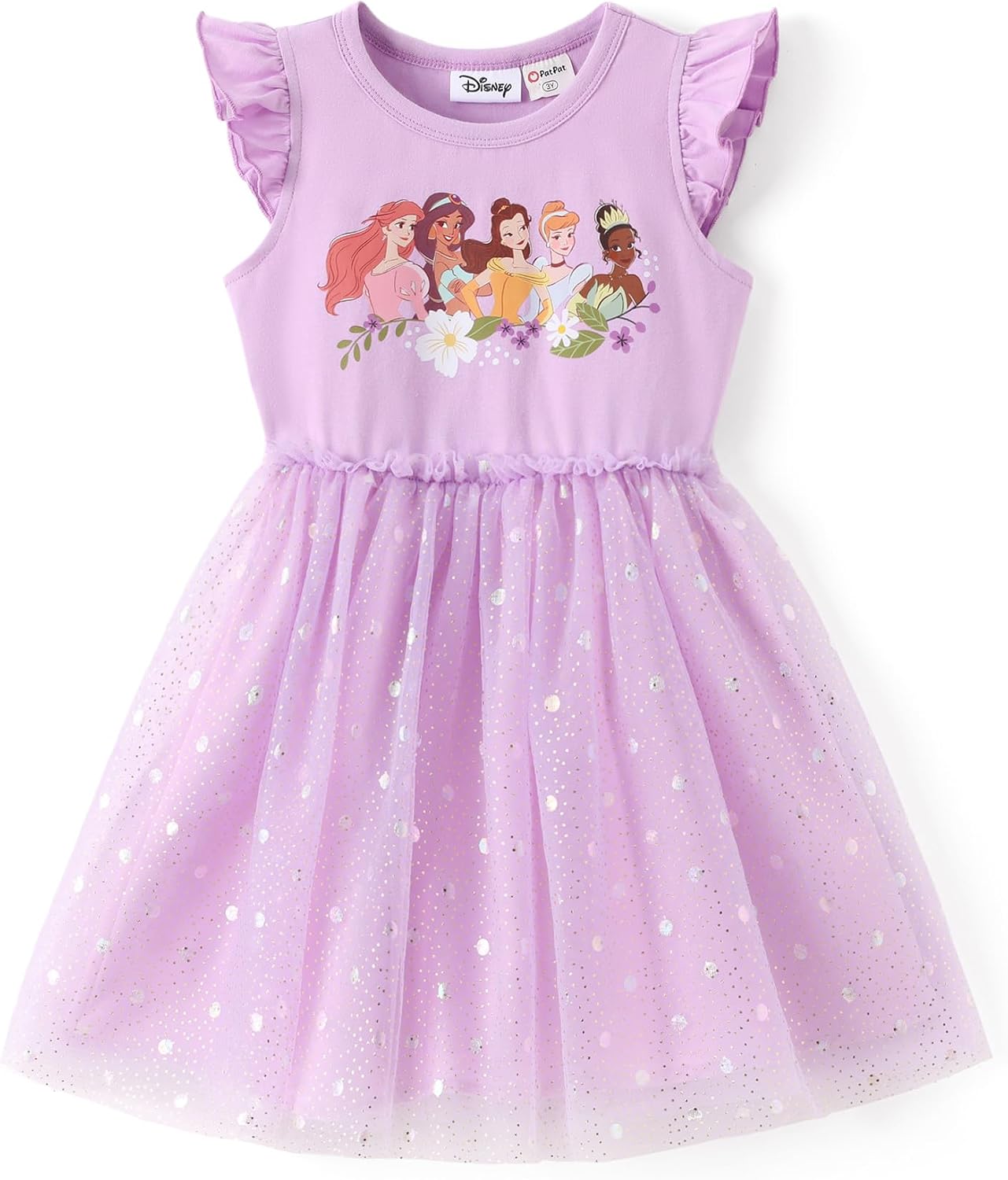 Disney Girls' Tulle Tutu Dress Birthday Party Outfit Toddler to Big Kid