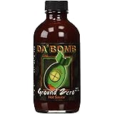 Da Bomb - Ground Zero - Original Hot Sauce - 321,900 Scovilles - 4oz Bottle - Made in USA with Habanero Peppers- Non-GMO, Gluten Free, Sugar Free, Keto - Pack of 1