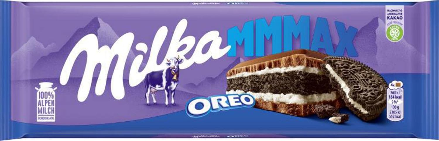 Milka - XXL Chocolate bar Oreo (XXL Tafel Oreo) | Total Weight 300 Grams