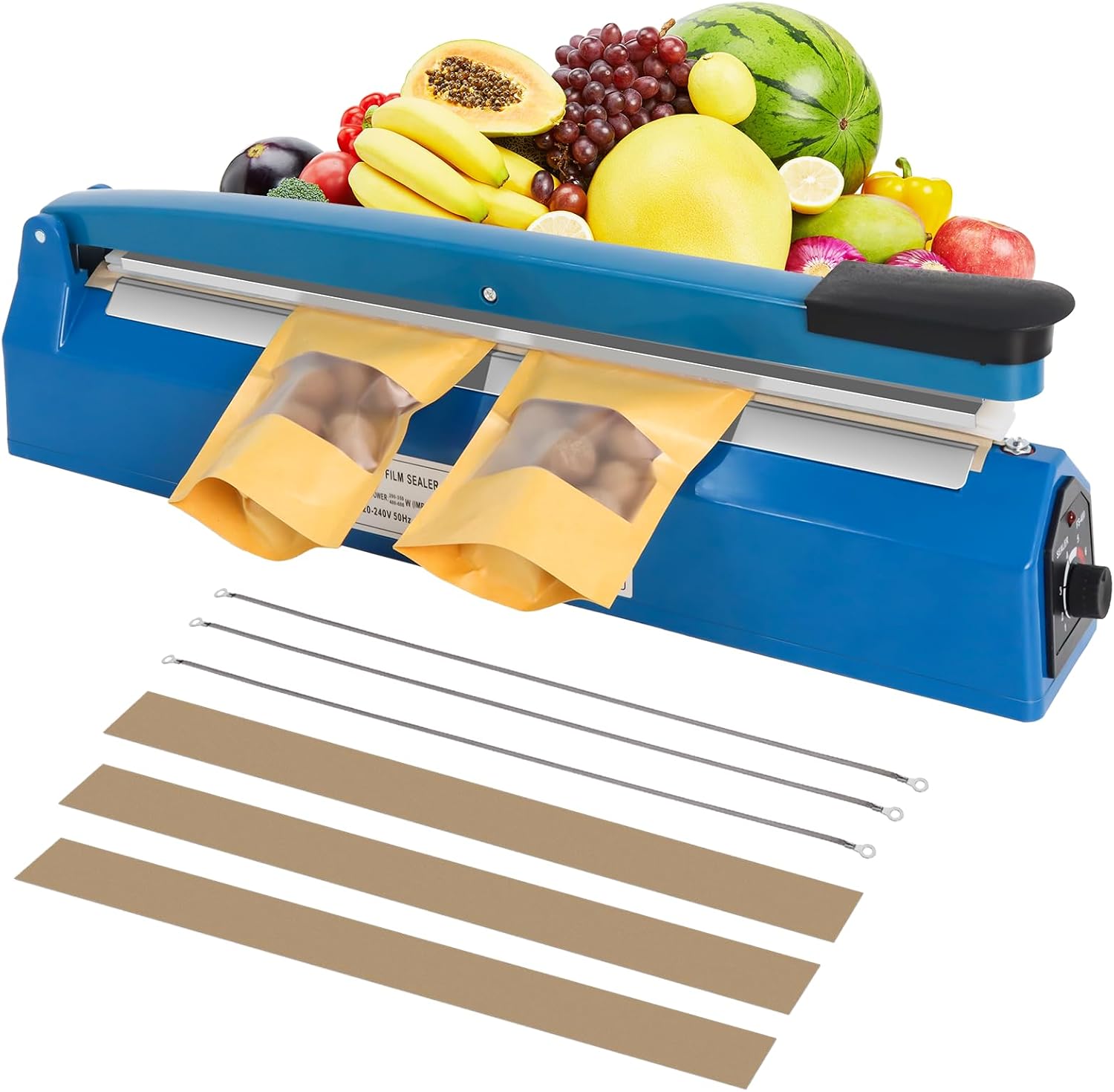 300mm 12inch Impulse Sealer Machine with Extra 3 Heat Elements