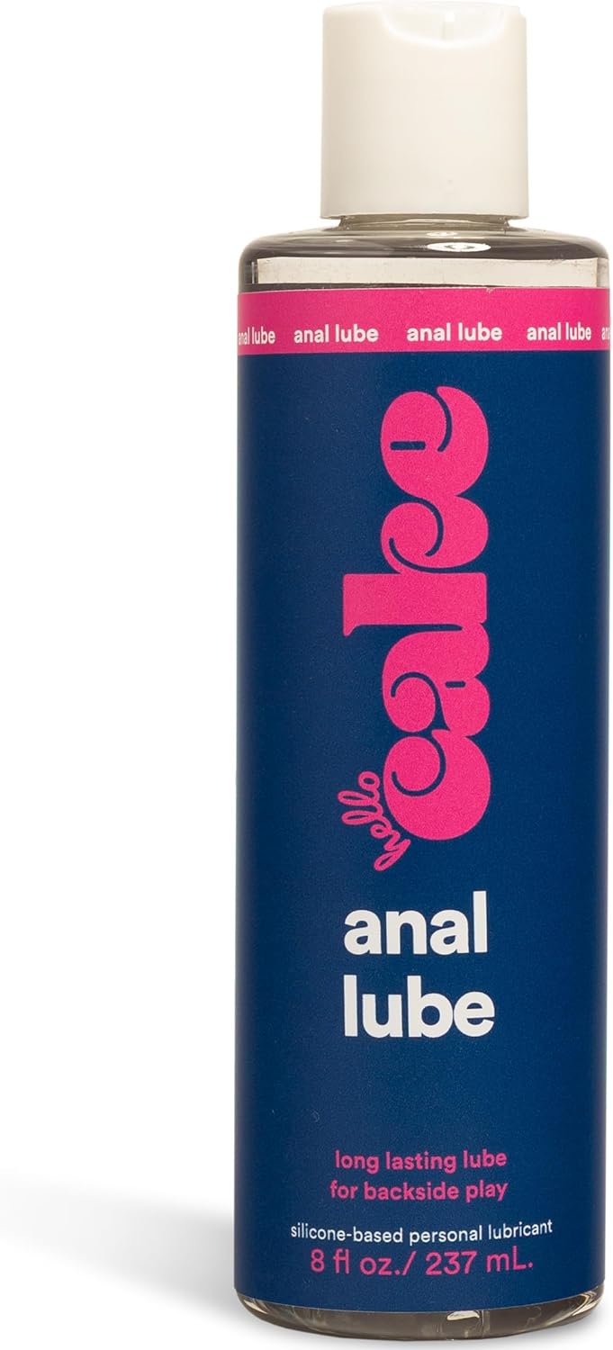 Hello Cake Anal Lube - Silicone-Based Personal Lubricant - Silky Smooth, Ultra Slippery, Long-Lasting, Non-Sticky, Comfort Glide for Men, Women, and Couples, 8 fl oz