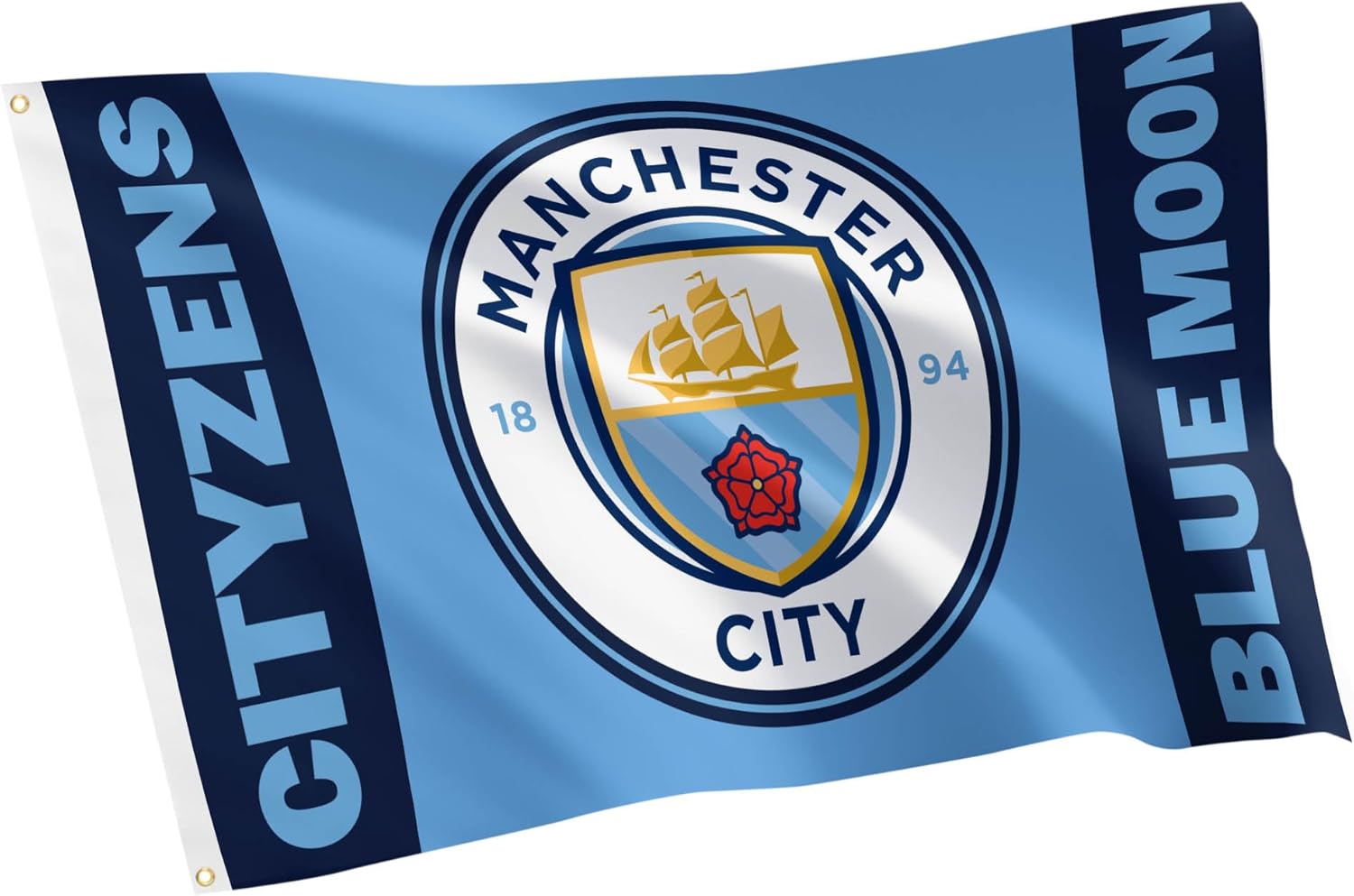 Desert Cactus Manchester City FC 100% Polyester Indoor Outdoor 3x5 feet Banner Man City MCFC Football Soccer (Flag J)