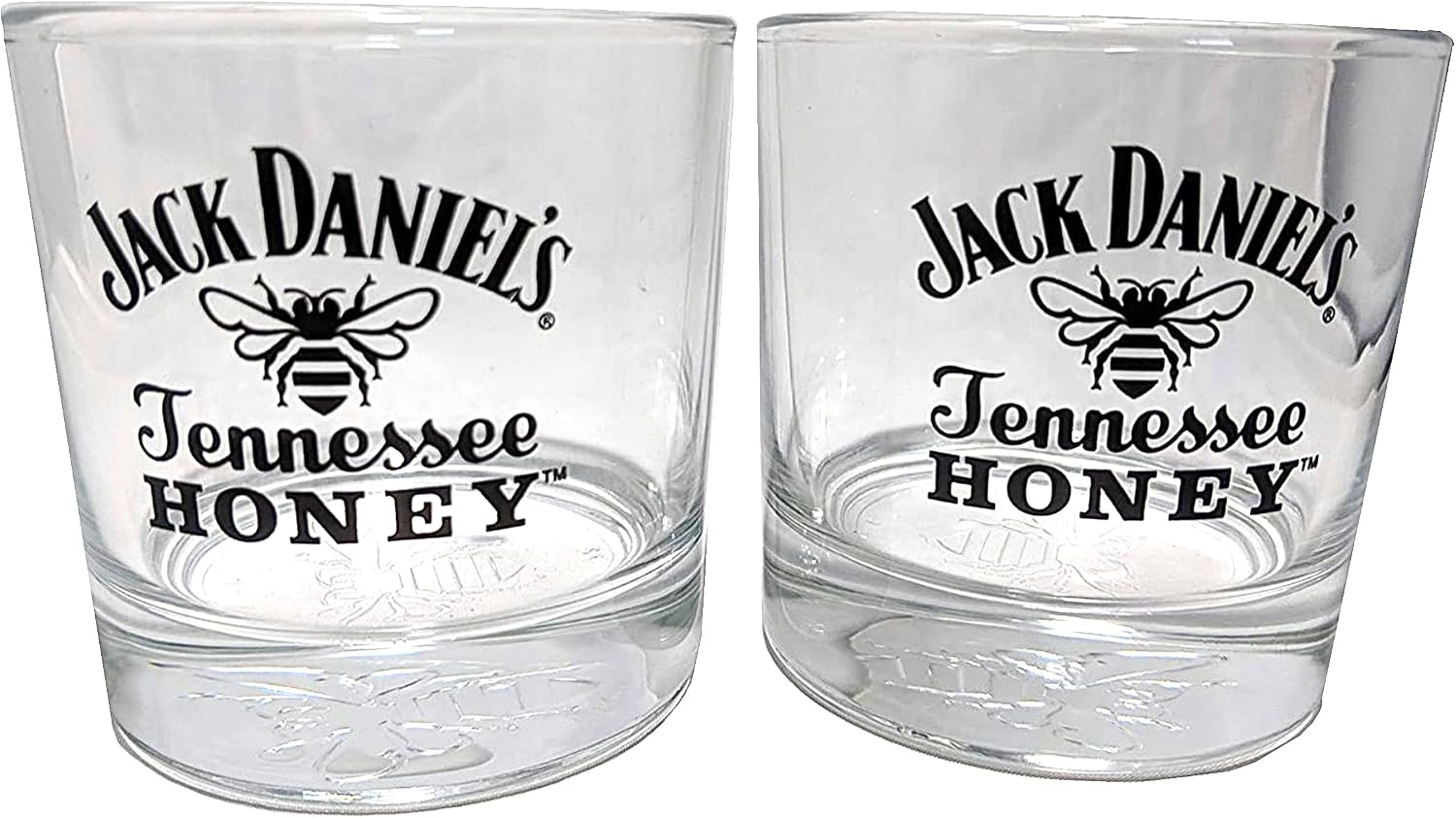Jack Daniel's Tennessee Honey Signature Rocks Glass - Set of 2