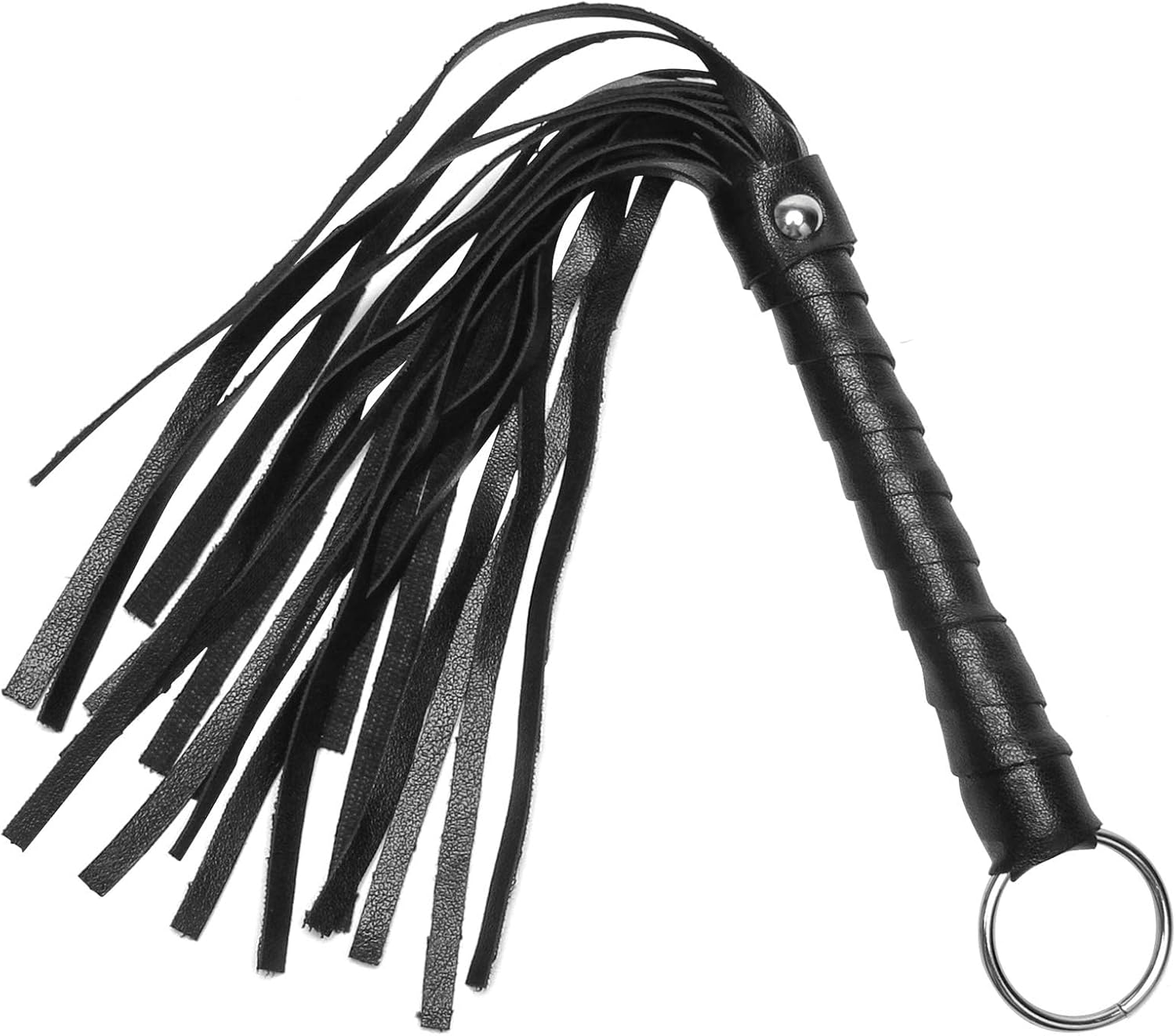 Zhichengbosi Horse whips Crop, Horse Crop with Faux Leather, Equestrian Riding Crops for Horses, Black Horse Whips for Show and Riding (Black, 30)