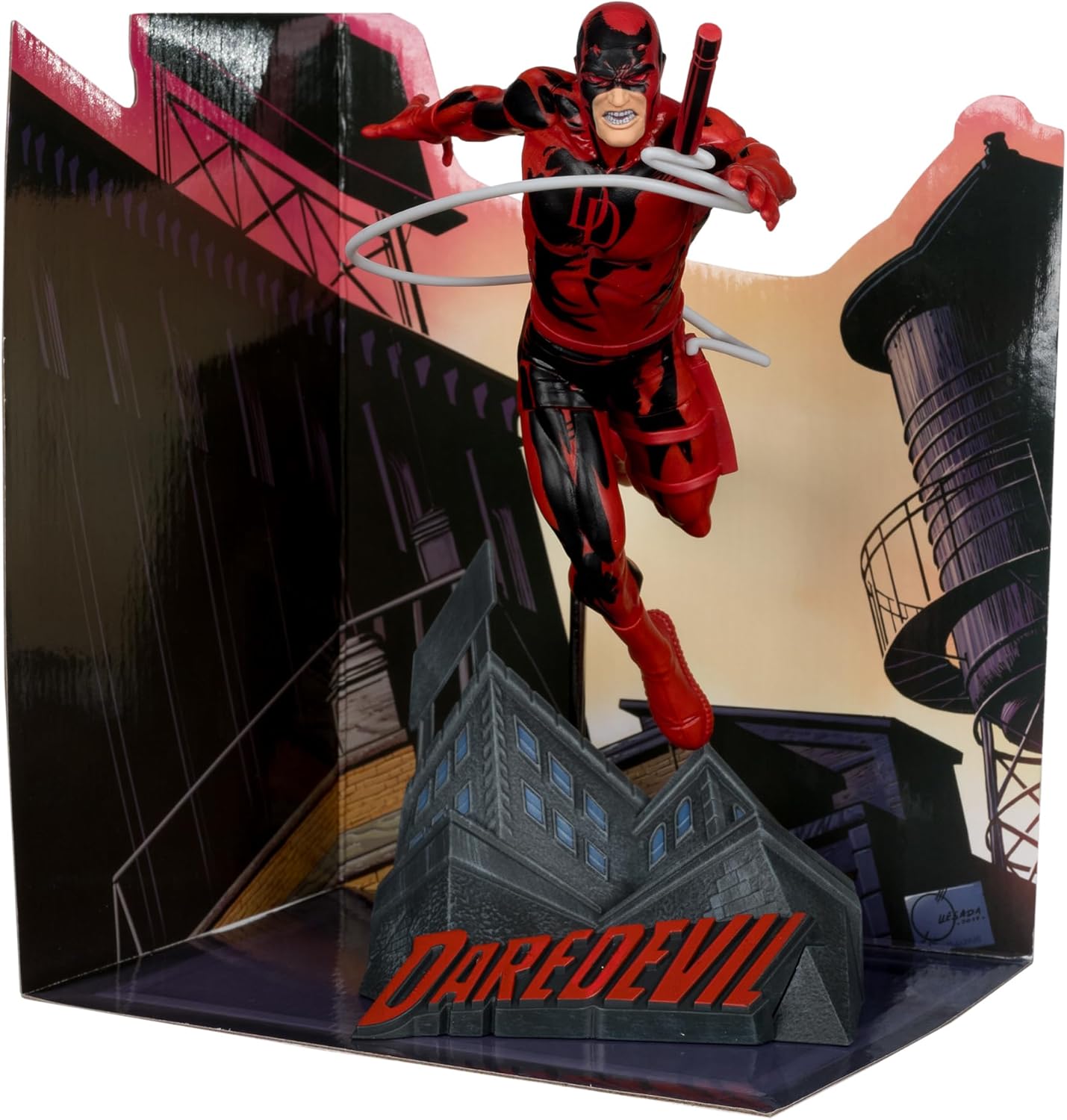 McFarlane Toys - Marvel Daredevil 1:10th Scale Collectible with Scene (Daredevil #600)