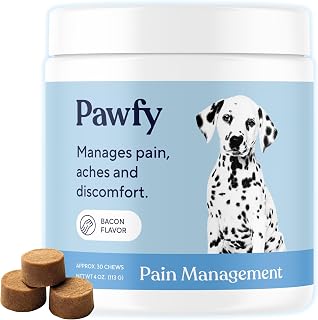 Pawfy Dog Pain Relief Anti Inflammatory | Joint Supplement for Dogs - Ideal for Senior & Large Dogs | Natural Hip & Joint Care Support | Dog Arthritis Pain Relief | Fast-Acting 30 Soft Chews