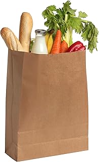 57 Lb Kraft Brown Paper Bags- Pack of 25ct