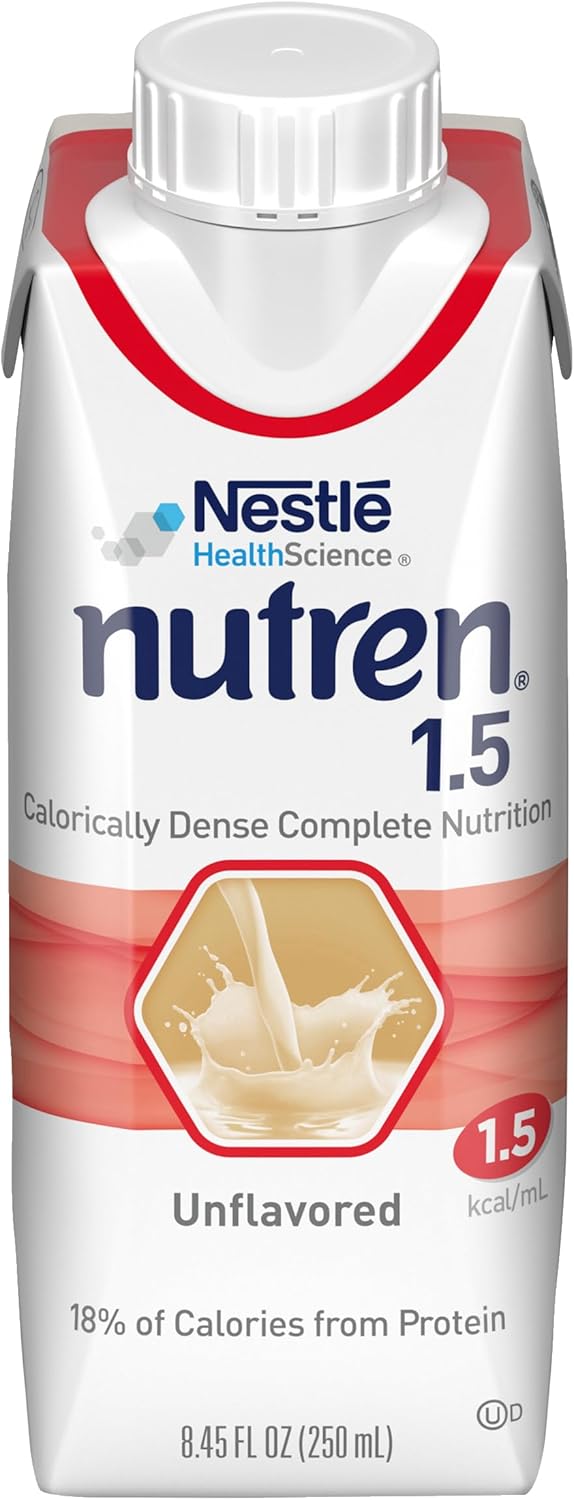Nestle Nutren 1.5 Tube Feeding Formula Unflavored 250 mL Carton 24 Ct