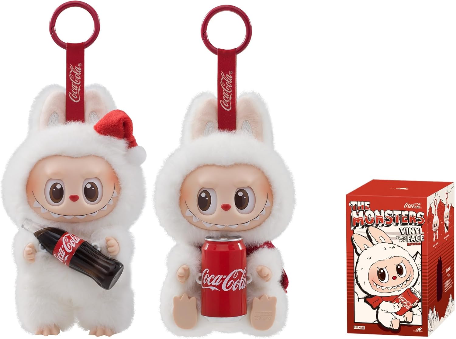 POP MART The Monsters COCA-COLA Series-Vinyl Face Blind Box, Blind Box Figures, Random Design Action Figures Collectible Toys Home Decorations, Holiday Birthday Gifts, Single Box