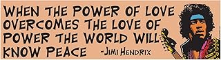EvolveFISH Power of Love Bumper Sticker - [11" x 3"]