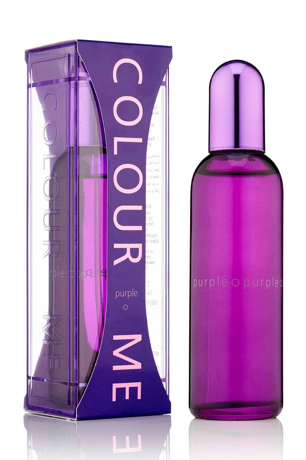 COLOUR ME Purple by Milton-Lloyd - Perfume for Women - Chypre Fruity Scent - Opens with Bergamot and Watermelon - Blended with Rose and Jasmine - For Classy, Elegant Ladies - 3.4 oz EDP Spray