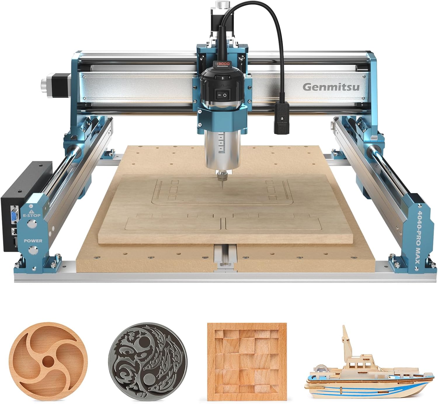 SainSmart Genmitsu 4040-PRO MAX CNC Router with 710W Trimmer