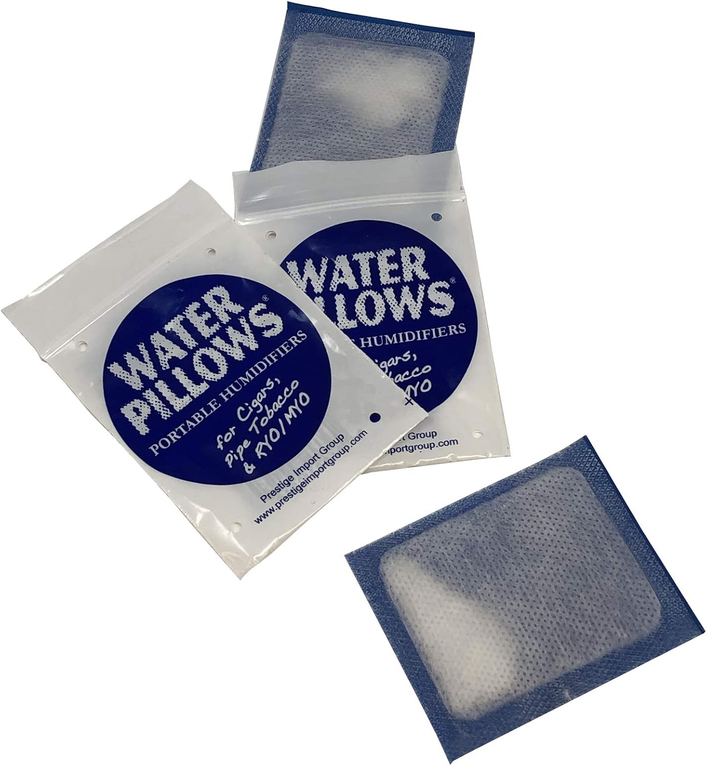 Prestige Import Group - Water Humidification Pillows Portable Humidifiers for Cigar Humidification - 10 Pack