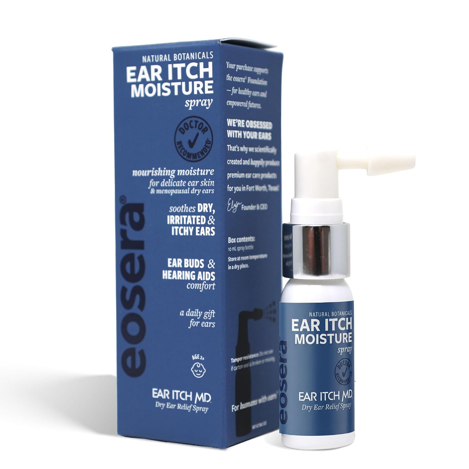 eosera Ear Itch MD Dry Ear Relief Oil Spray - 17 mL Soothes Dry, Itchy Ears