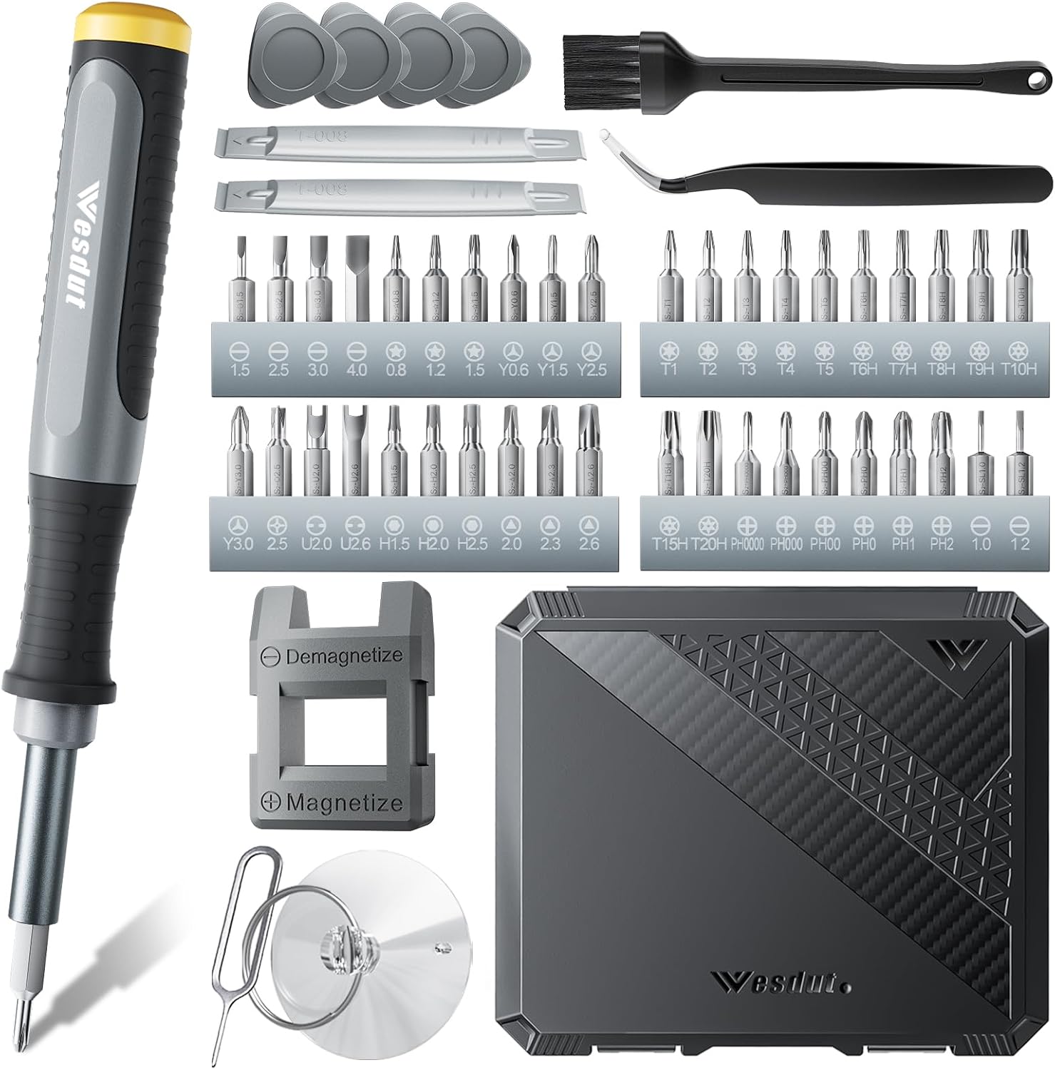 52in1 Precision Screwdriver Set, [Super Durable] Small Repair Kit, PC Accessories, PS5 Cleaning Kit, Tool Sets for Men, Fit MacBook, Computer, Laptop, Watch, PS4, Xbox, Eyeglass, Console More