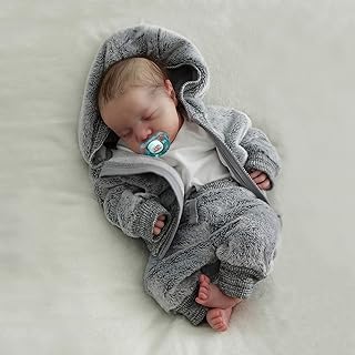 BABESIDE Lifelike Reborn Baby Dolls Boys - 17-Inch Real Baby Feeling Realistic-Newborn Baby Dolls Full Body Vinyl Real Life Baby Dolls with Toy & Gift Box for Kids