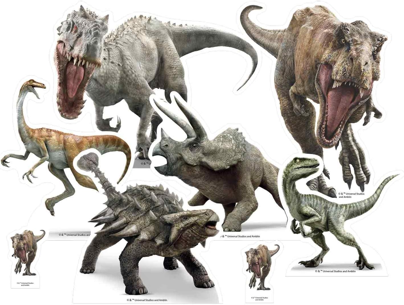 Star Cutouts Ltd TT009 Jurassic World Trex Dinosaur Collectors Edition Table Top Party Pack, Solid, Multicolour, Regular