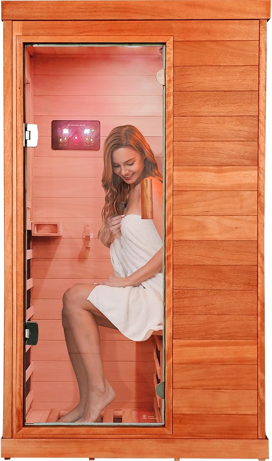 OUTEXER Far Infrared Sauna Home Sauna Spa Room Low-EMF Wood 1200W 120V