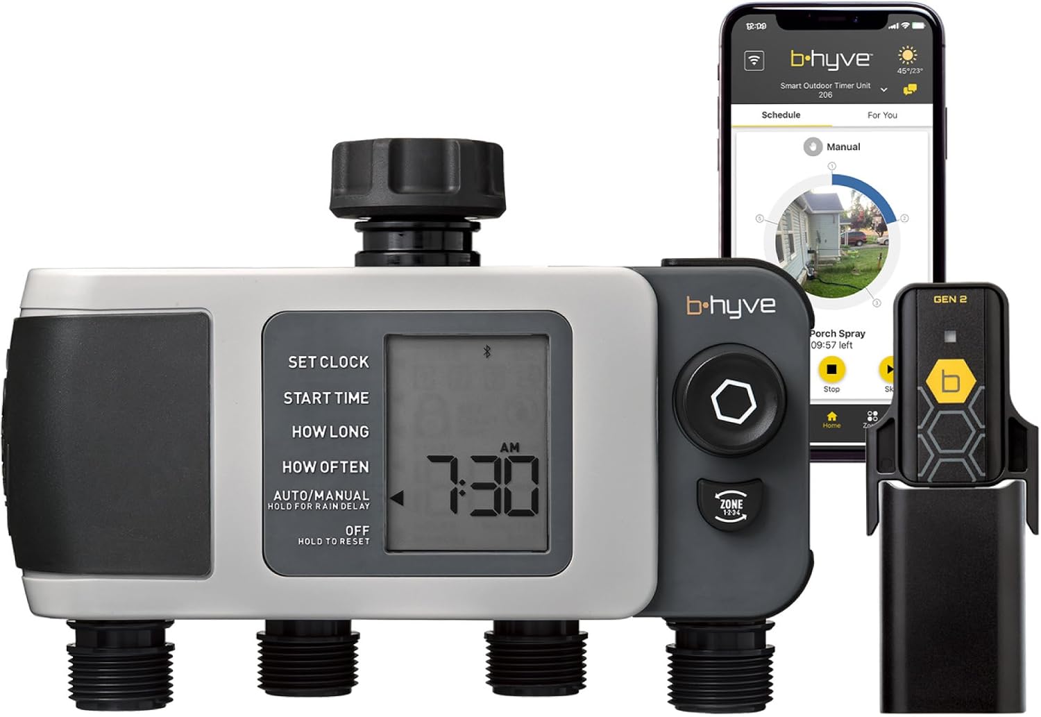 Orbit B-hyve XD 4-Port Smart Hose Watering Timer with Wi-Fi Hub - 24639