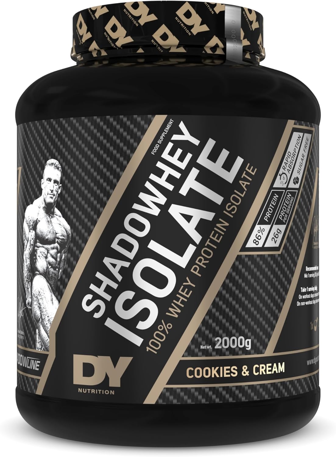 DY Shadowhey Isolate Whey Protein Powder 2kg (Cookies)