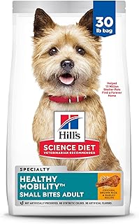 Hill's Science Diet Healthy Mobility, Adult 1-6, Mobility Support, Dry Dog Food, Chicken, Brown Rice, & Barley, 30 lb Bag