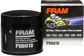 FRAM Extra Guard PH6018 Motorcycle Replacement Oil Filter, Fits Select Aprilia, Artic Cat, Kymco, and Suzuki Models